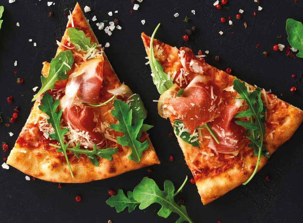 pizza produced with High Speed Oven pizza produced with High Speed Oven